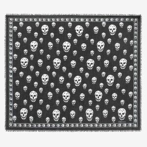 NWT Alexander McQueen Skull Scarf silk/modal blend